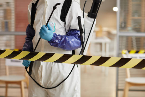 Professional Sewage Cleanup technician working in Lafayette, OR